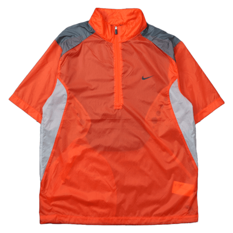 【NIKE】Nylon half zip S/S shirt