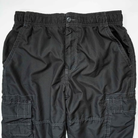 90s-00s White stitch design nylon Cargo pants
