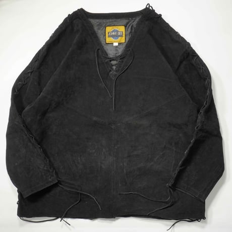 80s- Suede Laceup Pullover