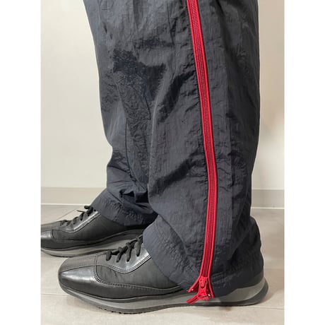 00s side double zip nylon pants