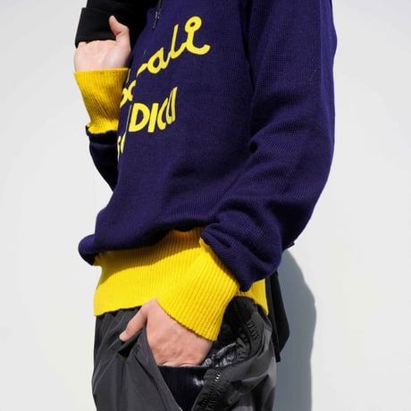 80s- Euro Half zip Cycling Knit