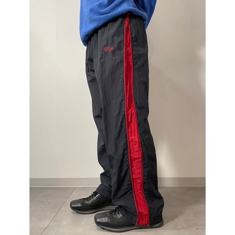 00s side double zip nylon pants