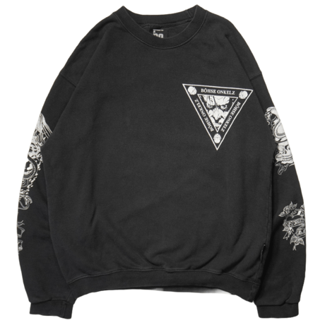 90s Euro Printed sleeve Sweat shirt