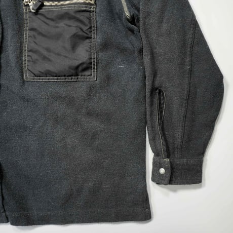 90s- Euro Heavy Cotton × Nylon L/S work shirt
