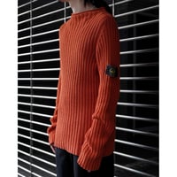 "Stone Island" 2003S/S Cotton Rib Roll-Neck Knit Sweater