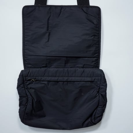 Early 00s【PRADA SPORT】Kid fur docking nylon shoulder bag