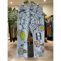 "Levi's" 501 Psychedelic Painted