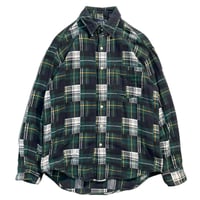 90s "GAP" Patchwork Crazy Pattern Cotton shirt