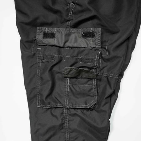 90s-00s White stitch design nylon Cargo pants