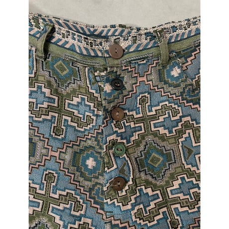 Euro gobelin fabric bell bottom