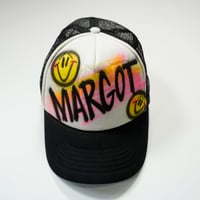 Hand painted mesh cap