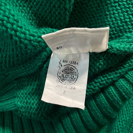 90s "LANDS' END" Cotton knit Sweater