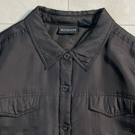90s- Silk Padding Trucker Jacket