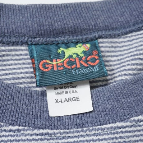90s "GECKO" Border T-shirt