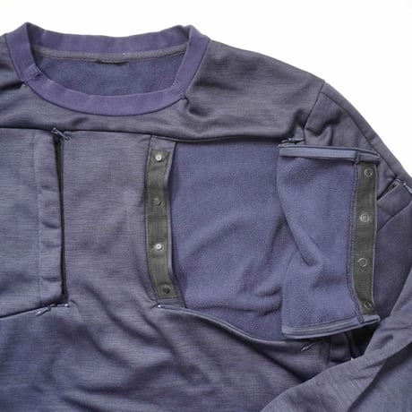 Zip design Technical Poly Sweat Shirt