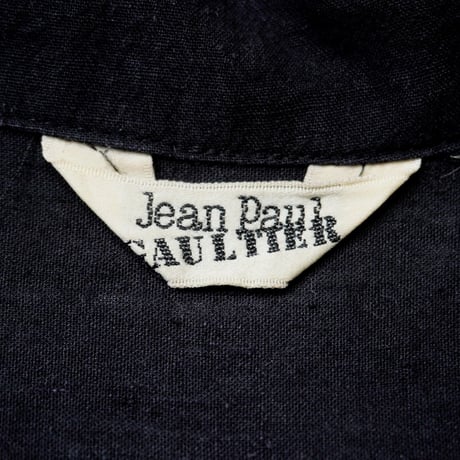 80s "Jean Paul GAULTIER" Rayon linen  skipper shirt