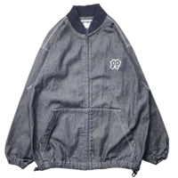 00s Embroidery design Denim Blouson