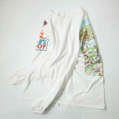 "WHERE'S WALDO?" Printed long sleeve T-shirt