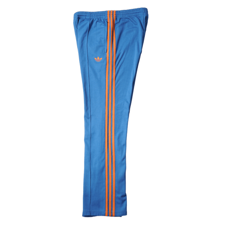 "adidas" Center pin tuck Truck pants / Blue&Orange