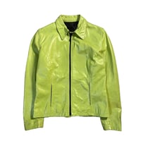 00s Color Leather Short Jacket