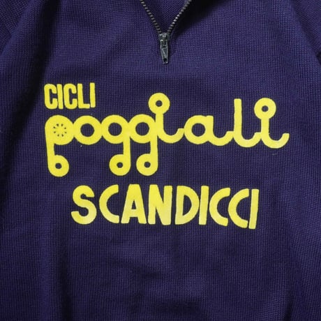 80s- Euro Half zip Cycling Knit