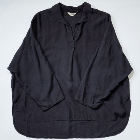 80s "Jean Paul GAULTIER" Rayon linen  skipper shirt