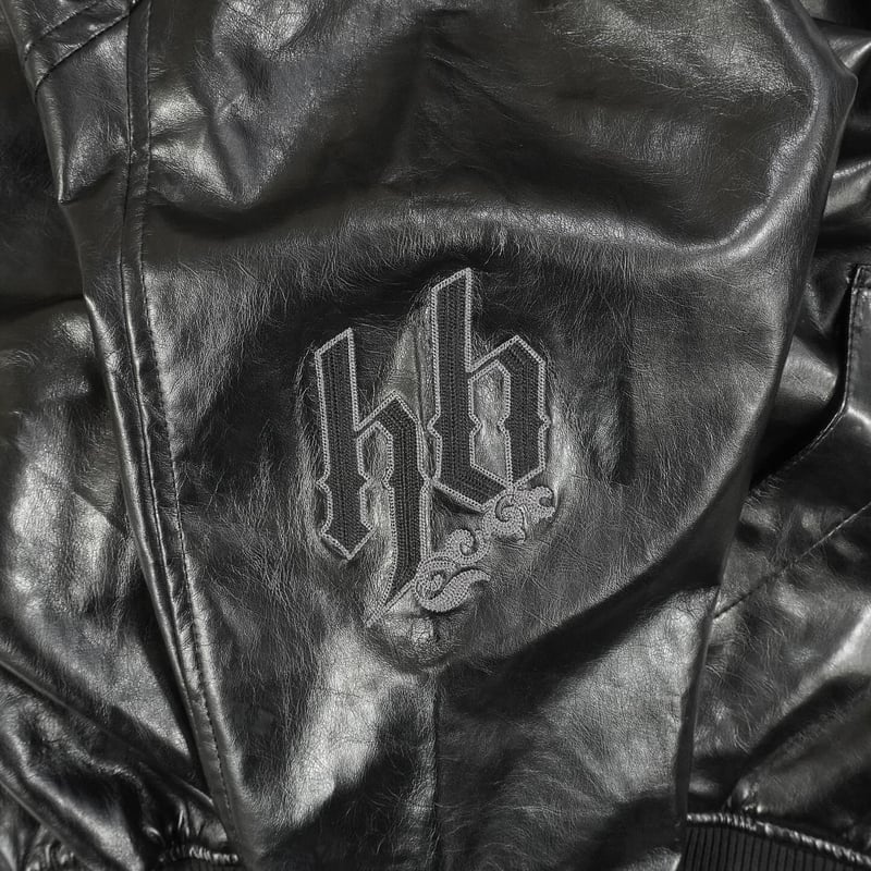 00s PU Leather Zip up Hoodie | TRiLLOGY