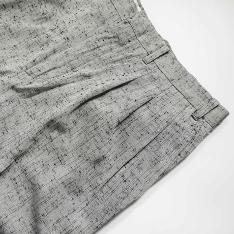 80s- Silver Gray 2 Tuck Slacks
