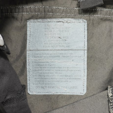 90s U.S. Army Snow Camo Over Pants / Black Over Dyed