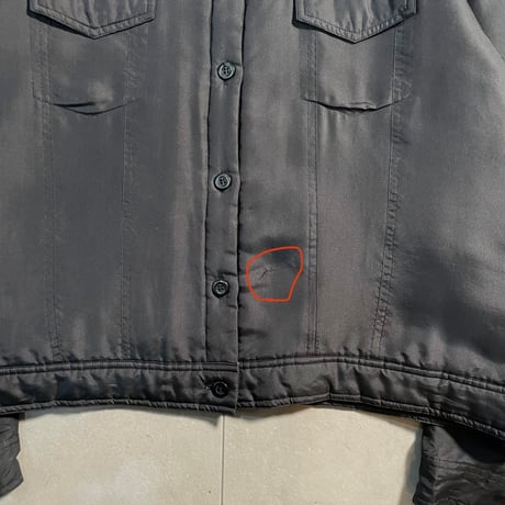 90s- Silk Padding Trucker Jacket