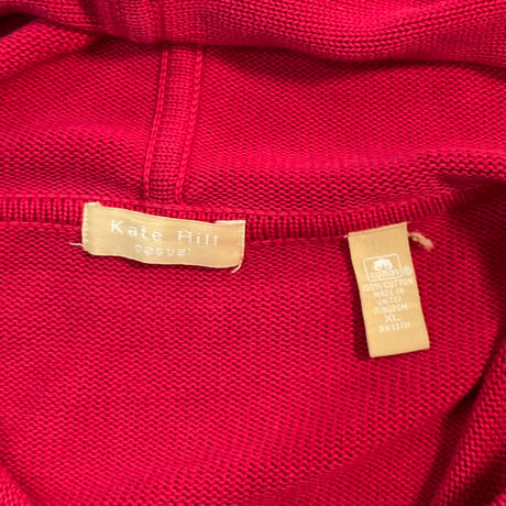 00s Cotton Knit Zip up Hoodie