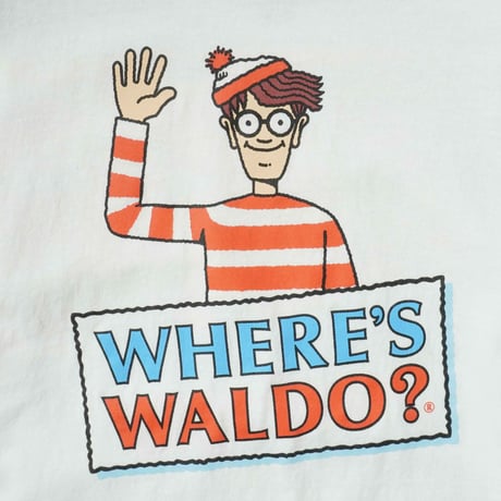 "WHERE'S WALDO?" Printed long sleeve T-shirt