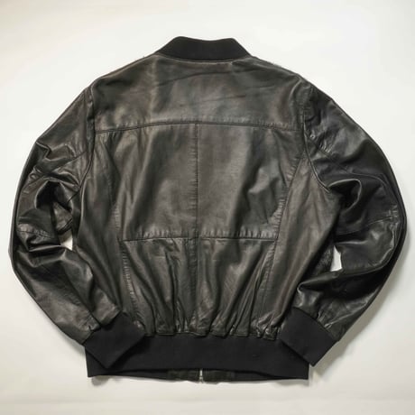 Fake fur Docking Leather Blouson