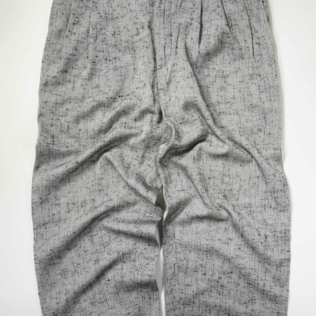 80s- Silver Gray 2 Tuck Slacks