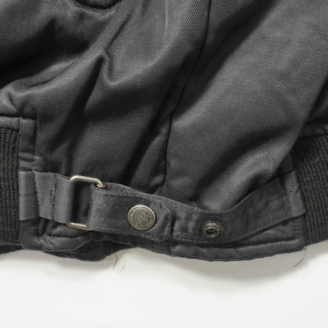 90s- Euro Nylon × Leather Bomber Jacket