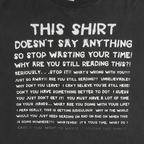 00s Lettered print T-shirt