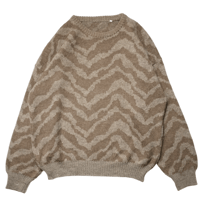 90s- Euro Wool × Alpaca patterned knit sweater