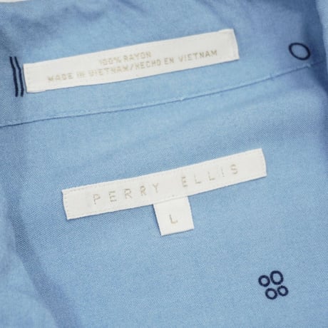 90s 【PERRY ELLIS】 Rayon S/S shirt