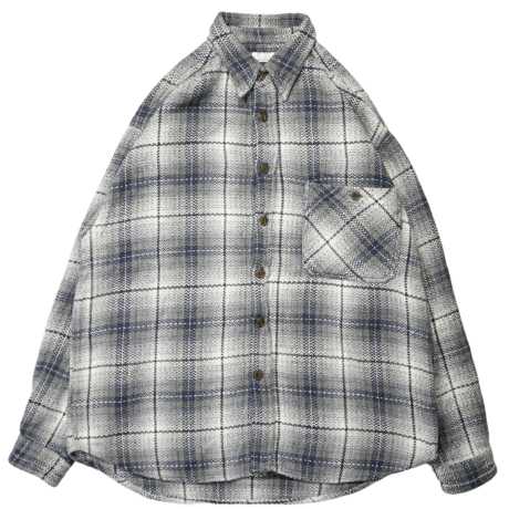 90s-00s Ombre check L/S shirt