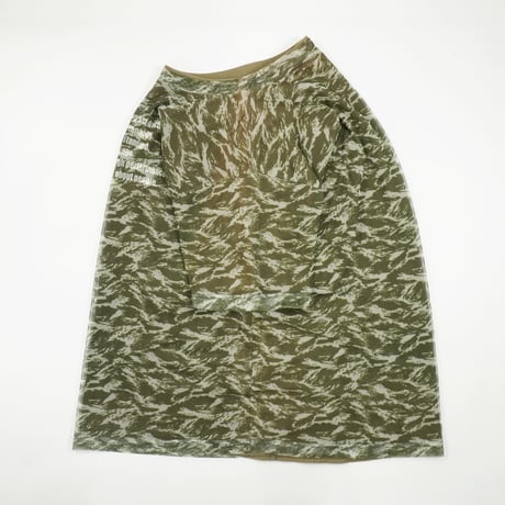 【ASIS】00s- Mesh × Cotton Layerded T-Shirt