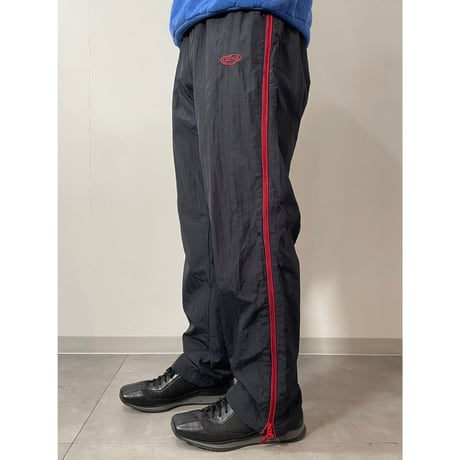 00s side double zip nylon pants