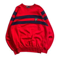 80-90s "Polo Ralph Lauren" Raglan Sleeve Sweat Shirt