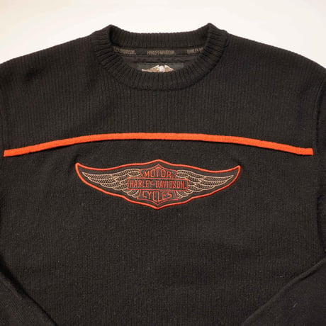 90s "HARLEY-DAVIDSON" Logo Knit Sweater