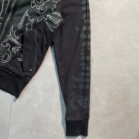 【ASIS】Y2K Embroidery Zip up Sweat Shirt