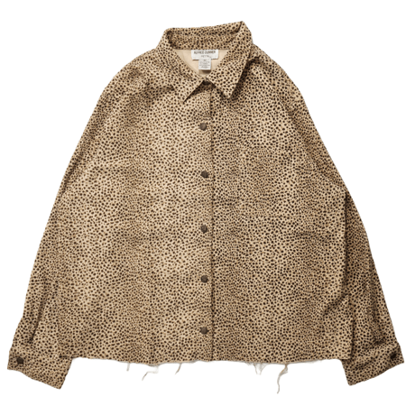 90s "ALFRED DUNNER" Cheetah pattern L/S shirt