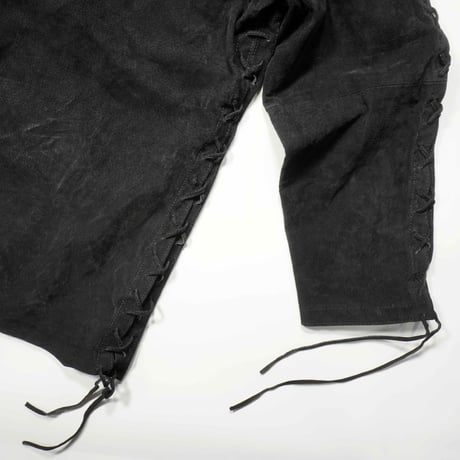 80s- Suede Laceup Pullover