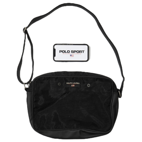 90s 【POLO SPORT】mesh shoulder bag