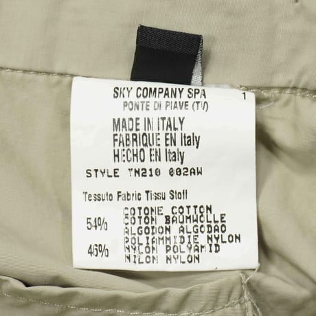 2002's "Calvin Klein" 6 Pockets Nylon × Cotton Wide Straight Pants