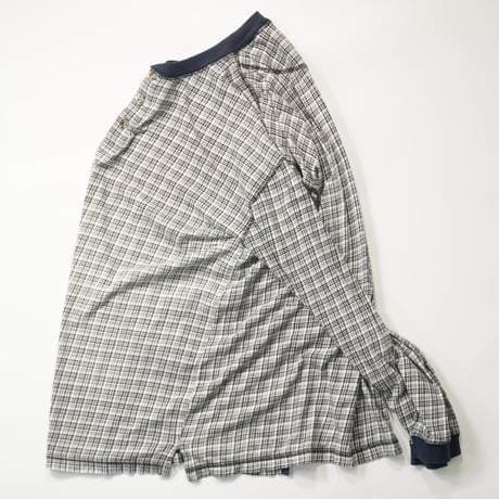 90s "JOHN ASHFORD" Henly neck L/S cutsew