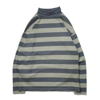 90s "Calvin Klein Sport" Border Turtle Neck Cutsew